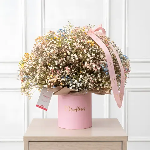 Box Luxury Nube Romántica de Gypsophila