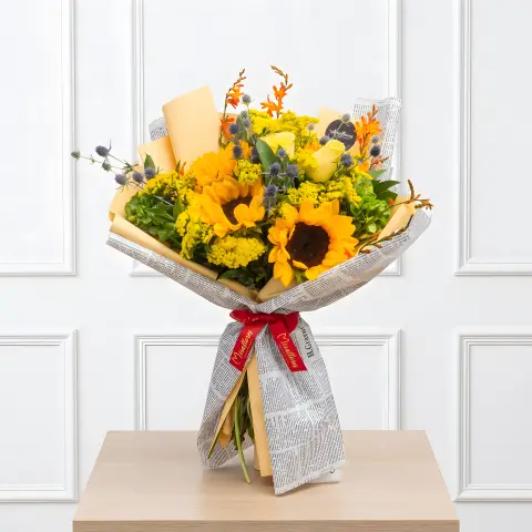 Bouquet Girasoles Vintage Gazette