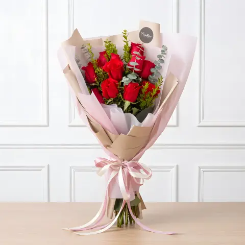 Bouquet Clásico Rosas Rojas Elegance