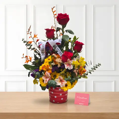 Canasta Sol de Mayo con Girasoles N° 4