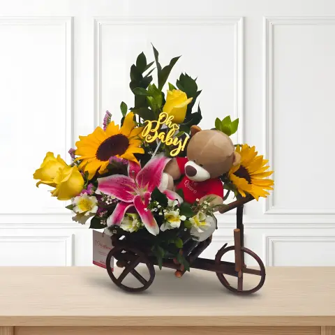 Canasta Campestre Girasoles & Miel N° 3