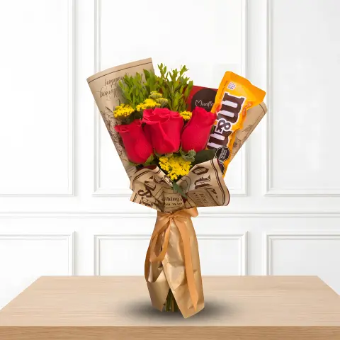 Bouquet Girasoles & Destellos Dorados N° 6