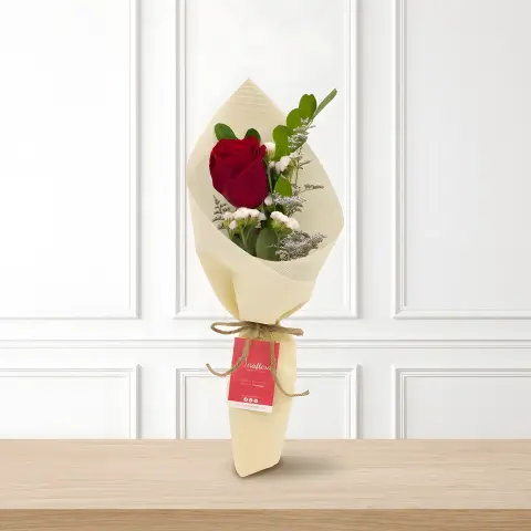 Bouquet Armonía Blanca & Ruscus
