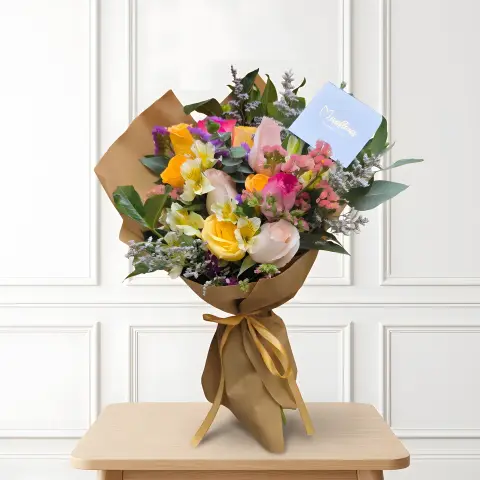 Bouquet Girasoles & Destellos Dorados N° 10