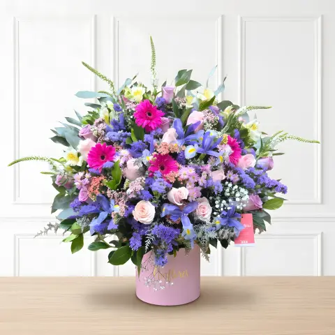 Centro Floral Pureza & Rosas Blancas N° 5