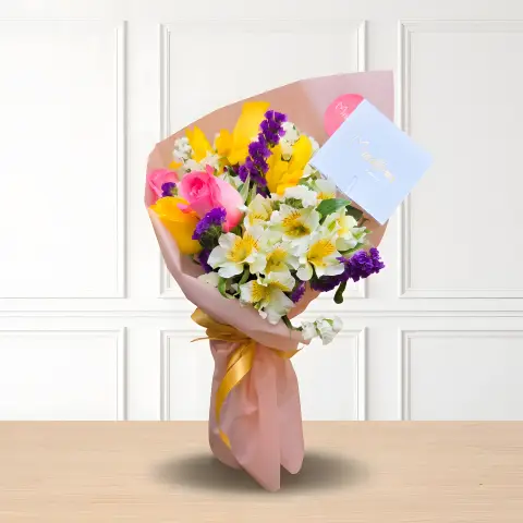 Bouquet Serenata Pastel de Rosas