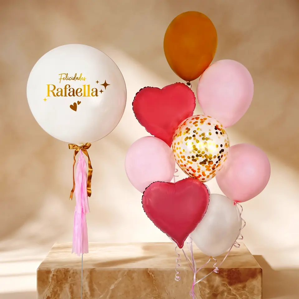 Bouquet Celebración & Corazones Deluxe