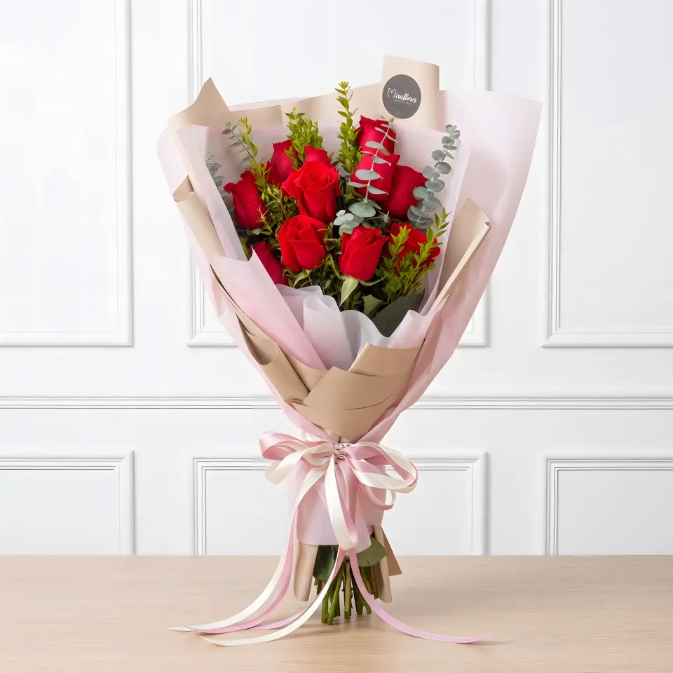 Bouquet Clásico Rosas Rojas Elegance