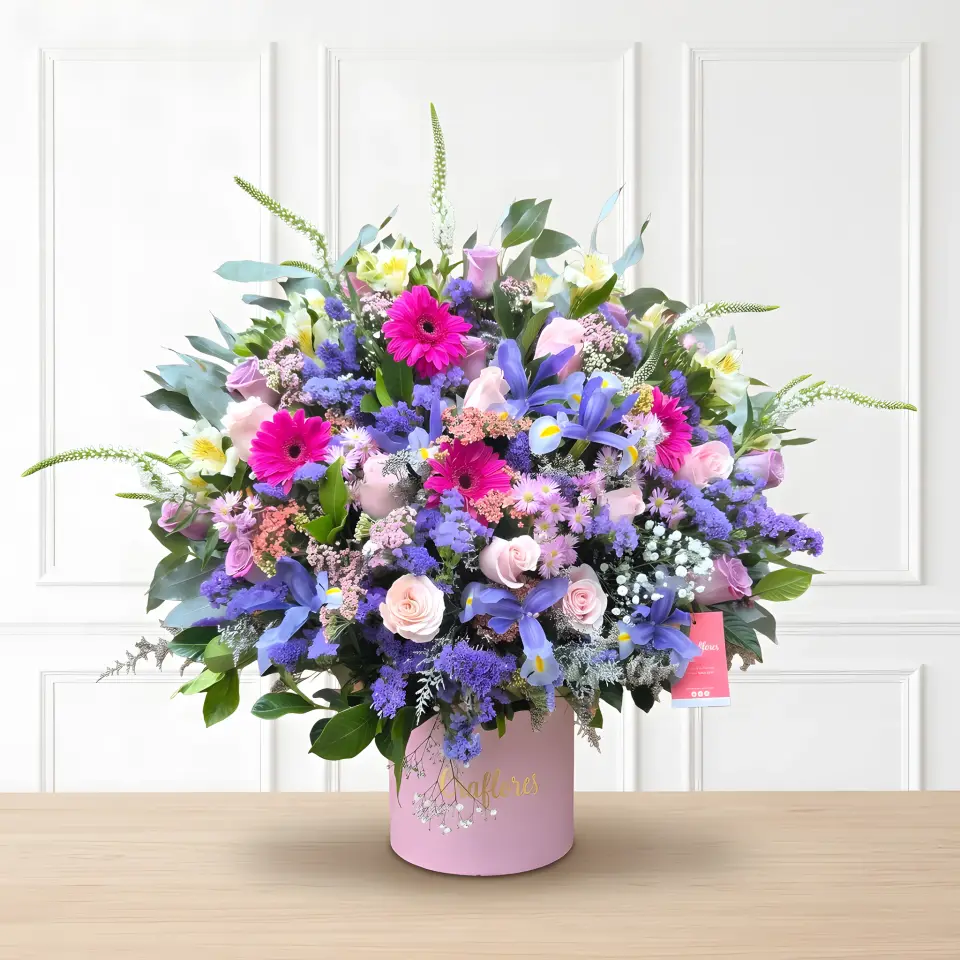 Centro Floral Pureza & Rosas Blancas N° 5